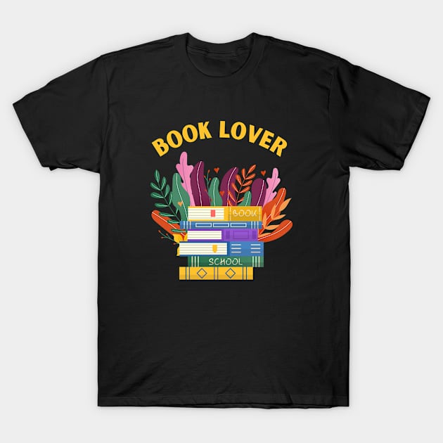 Book lover Love for books T-Shirt by Kataclysma